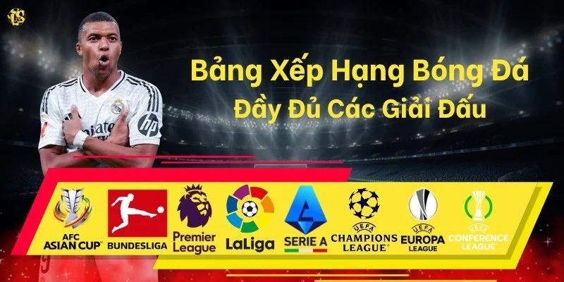 Lương Sơn TV cập nhật đầy đủ BXH các giải đẩu
